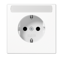 Розетка 2K+З c полем для надписи Jung LS1520NAWW