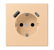 Розетка 2K+З USB Typ AC Jung LC1520-15CA237