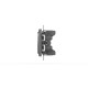 Розетка двухместная без заземления ELBI Zena Vega 609-011000-908