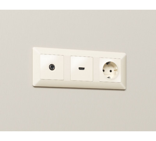 Комплект механизма TV розетки оконечной 50-870 MHz 1dB Ambrella Volt Alfa MA333010 Комплект механизма TV розетки оконечной 50-870 MHz 1dB Ambrella Volt Alfa MA333010