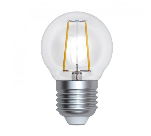 Лампа светодиодная филаментная (UL-00005175) Uniel E27 9W 4000K прозрачная LED-G45-9W/4000K/E27/CL PLS02WH Лампа светодиодная филаментная (UL-00005175) Uniel E27 9W 4000K прозрачная LED-G45-9W/4000K/E27/CL PLS02WH
