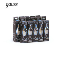 Лампа светодиодная диммируемая Gauss филаментная E14 5W 4100К прозрачная 104801205-D