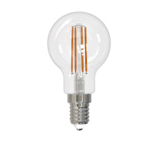 Лампа светодиодная филаментная (UL-00005176) Uniel E14 11W 3000K прозрачная LED-G45-11W/3000K/E14/CL PLS02WH