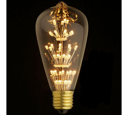 Лампа светодиодная филаментная Loft IT E27 3W прозрачная ST64-47LED