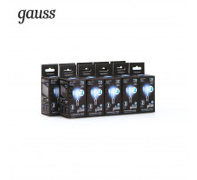 Лампа светодиодная филаментная диммируемая Gauss E14 7W 4100K прозрачная 105801207-S