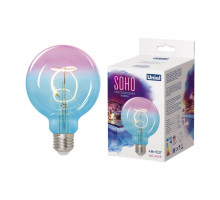 Лампа светодиодная филаментная (UL-00005892) Uniel E27 4W 2250K синяя LED-SF01-4W/Soho/E27/CW BLue/Wine GLS77TR