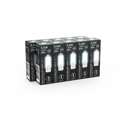 Лампа светодиодная Gauss G4 5.5W 4100K прозрачная 107807205