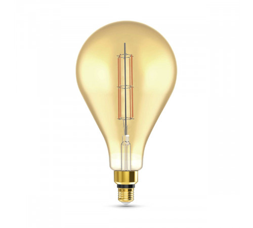 Лампа светодиодная филаментная Gauss E27 6W 2700K груша янтарная 179802118