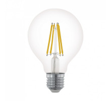 Лампа светодиодная филаментная диммируемая Eglo E27 6W 2700К прозрачная 11702