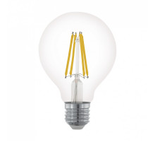 Лампа светодиодная филаментная диммируемая Eglo E27 6W 2700К прозрачная 11702