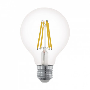 Лампа светодиодная филаментная диммируемая Eglo E27 6W 2700К прозрачная 11702