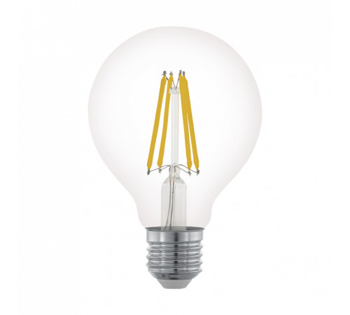 Лампа светодиодная филаментная диммируемая Eglo E27 6W 2700К прозрачная 11702