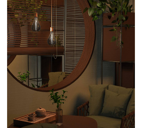 Лампа светодиодная филаментная Gauss E27 6W 4000K груша серая 179802205