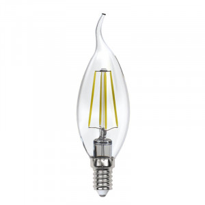 Лампа светодиодная филаментная (UL-00005904) Uniel E14 13W 4000K прозрачная LED-CW35-13W/4000K/E14/CL PLS02WH