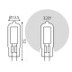 Лампа светодиодная Gauss G4 3.5W 4100K прозрачная 107807203