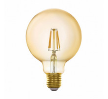 Лампа светодиодная филаментная диммируемая Eglo E27 5,5W 2200K золотистая 11866