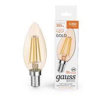 Светодиодная филаментная лампа Gauss Basic Filament E14 3,8W 2400K 1037154