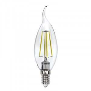 Лампа светодиодная филаментная (UL-00005903) Uniel E14 13W 3000K прозрачная LED-CW35-13W/3000K/E14/CL PLS02WH