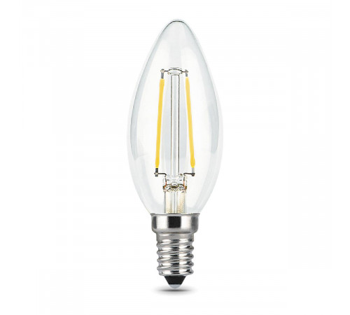 Лампа светодиодная диммируемая Gauss филаментная E14 5W 2700К прозрачная 103801105-D