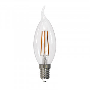 Лампа светодиодная филаментная (UL-00005169) Uniel E14 9W 4000K прозрачная LED-CW35-9W/4000K/E14/CL PLS02WH