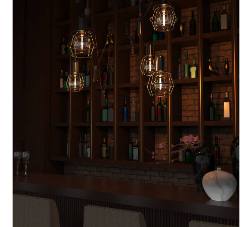 Лампа светодиодная филаментная Gauss E27 6W 2700K шар янтарный 154802118