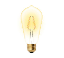 Лампа светодиодная филаментная (UL-00002360) Uniel E27 5W 2250K прозрачная LED-ST64-5W/GOLDEN/E27 GLV22GO