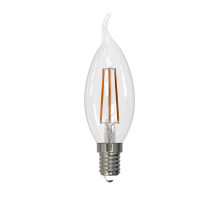 Лампа светодиодная филаментная (UL-00005170) Uniel E14 11W 3000K прозрачная LED-CW35-11W/3000K/E14/CL PLS02WH