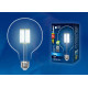 Лампа светодиодная филаментная (UL-00004860) Uniel E27 15W 3000K прозрачная LED-G125-15W/3000K/E27/CL PLS02WH