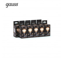 Лампа светодиодная филаментная Gauss E14 5W 2700K прозрачная 105801105