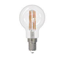 Лампа светодиодная филаментная (UL-00005177) Uniel E14 11W 4000K прозрачная LED-G45-11W/4000K/E14/CL PLS02WH
