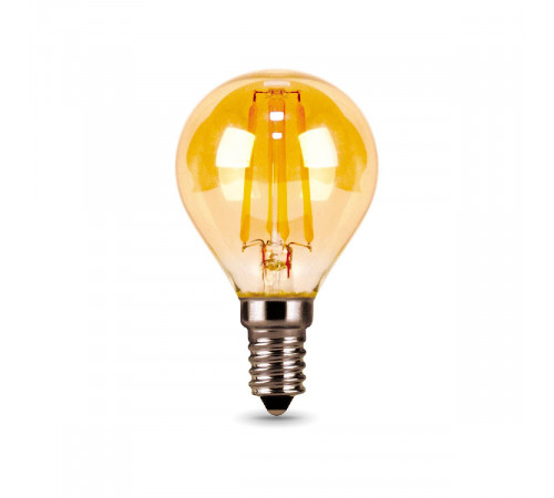 Лампа светодиодная филаментная Gauss E14 5W 2700К золотая 105801005 Лампа светодиодная филаментная Gauss E14 5W 2700К золотая 105801005