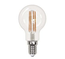Лампа светодиодная филаментная (UL-00005905) Uniel E14 13W 3000K прозрачная LED-G45-13W/3000K/E14/CL PLS02WH