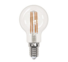 Лампа светодиодная филаментная (UL-00005905) Uniel E14 13W 3000K прозрачная LED-G45-13W/3000K/E14/CL PLS02WH