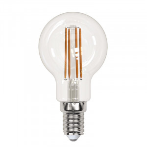 Лампа светодиодная филаментная (UL-00005905) Uniel E14 13W 3000K прозрачная LED-G45-13W/3000K/E14/CL PLS02WH