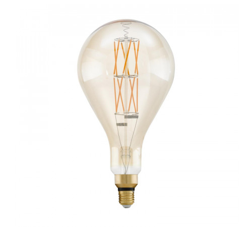 Лампа светодиодная филаментная диммируемая Eglo E27 8W 2100К янтарь 11686