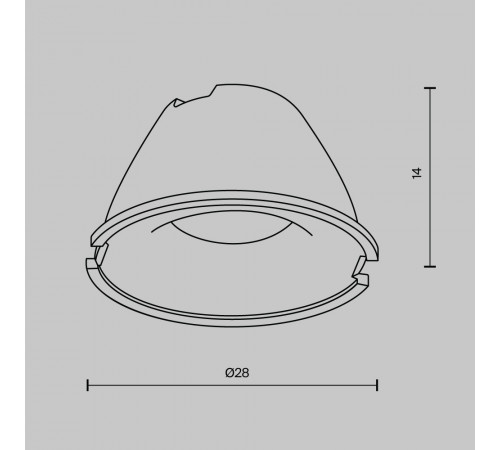 Линза Maytoni Downlight LensD28-36