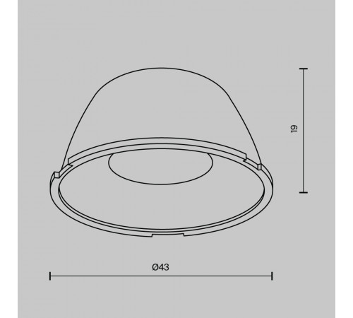 Линза Maytoni Alfa led LensD43-24 Линза Maytoni Alfa led LensD43-24