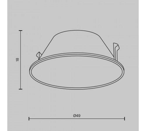 Декоративная рамка-отражатель Maytoni Wise Ring057-7-MG Декоративная рамка-отражатель Maytoni Wise Ring057-7-MG