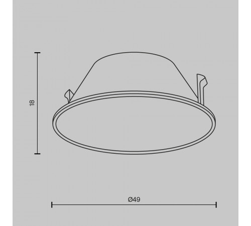Декоративная рамка-отражатель Maytoni Wise Ring057-7-GF Декоративная рамка-отражатель Maytoni Wise Ring057-7-GF