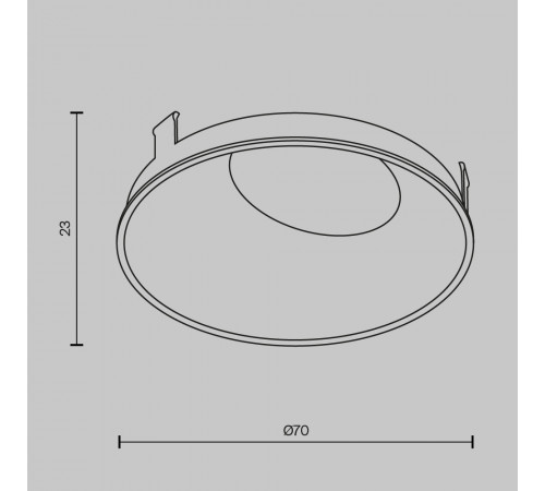 Декоративная рамка-отражатель Maytoni Wise Ring057-10-GF Декоративная рамка-отражатель Maytoni Wise Ring057-10-GF