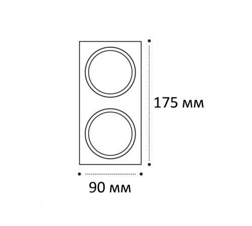 Двойная рамка Italline IT08-8038 white