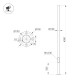 Опора фланцевая Arlight OXOR-OK1-D100-L4000 (BK) 051191
