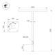 Опора Arlight OXOR-STER-T-2000x100x100-L3000-50W Warm3000 051411