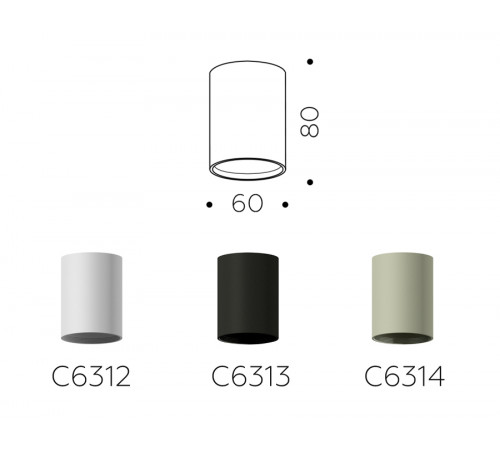 Корпус светильника накладной Ambrella Light DIY Spot C6312
