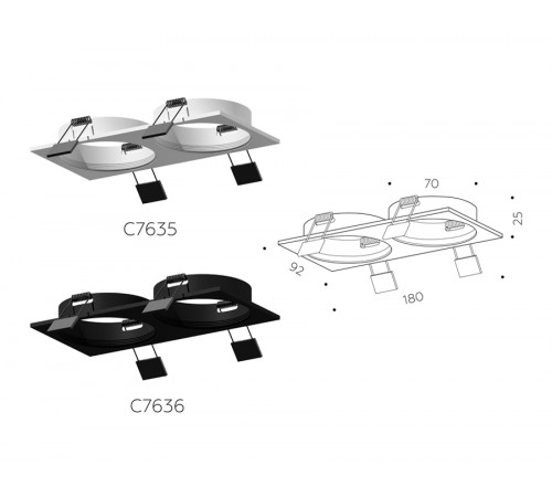 Корпус светильника Ambrella Light DIY Spot C7635 Корпус светильника Ambrella Light DIY Spot C7635