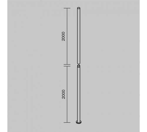 Столб для паркового светильника Maytoni Pillar O473P-GF Столб для паркового светильника Maytoni Pillar O473P-GF