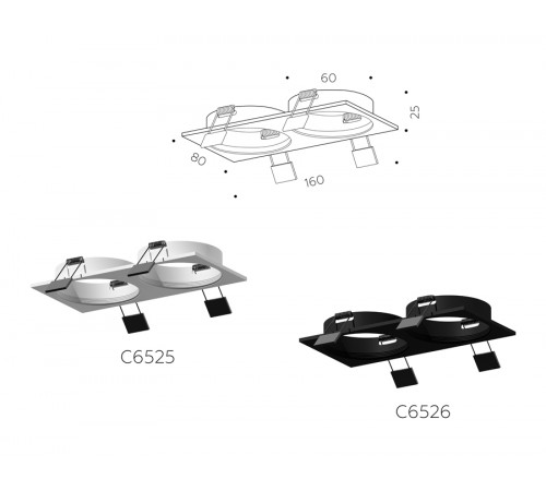 Корпус светильника Ambrella Light DIY Spot C6525 Корпус светильника Ambrella Light DIY Spot C6525