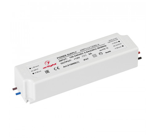 Блок питания Arlight ARPV-LV12060-A (12V, 5.0A, 60W) 018969(1) Блок питания Arlight ARPV-LV12060-A (12V, 5.0A, 60W) 018969(1)