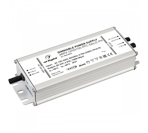 Блок питания Arlight ARPV-UH24150-PFC-DALI2-PH (24V, 6.3A, 150W, IP67) 026126(2) Блок питания Arlight ARPV-UH24150-PFC-DALI2-PH (24V, 6.3A, 150W, IP67) 026126(2)