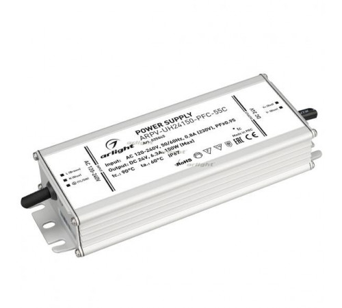 Блок питания Arlight ARPV-UH24150-PFC-55C (24V, 6.3A, 150W) 025045 Блок питания Arlight ARPV-UH24150-PFC-55C (24V, 6.3A, 150W) 025045